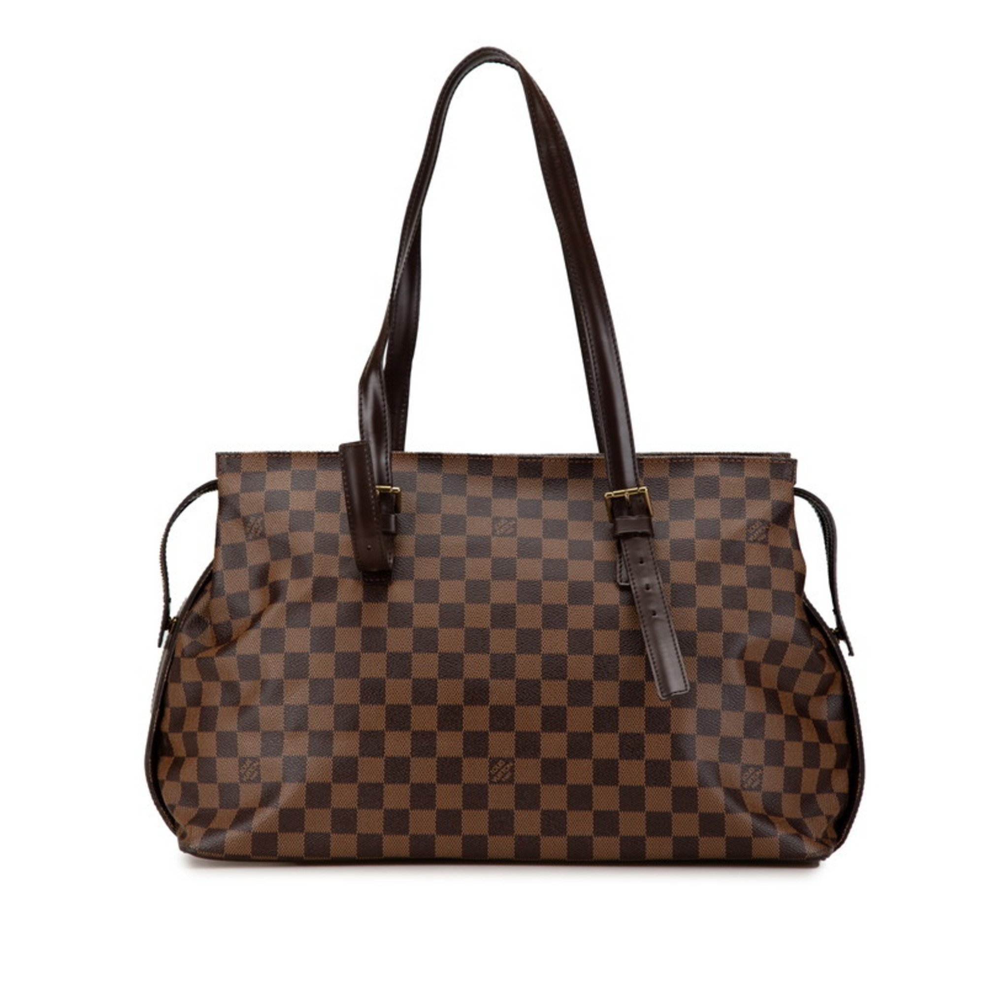 Louis Vuitton Damier Chelsea Tote Bag Shoulder N51119 Brown PVC Leather Women's LOUIS VUITTON