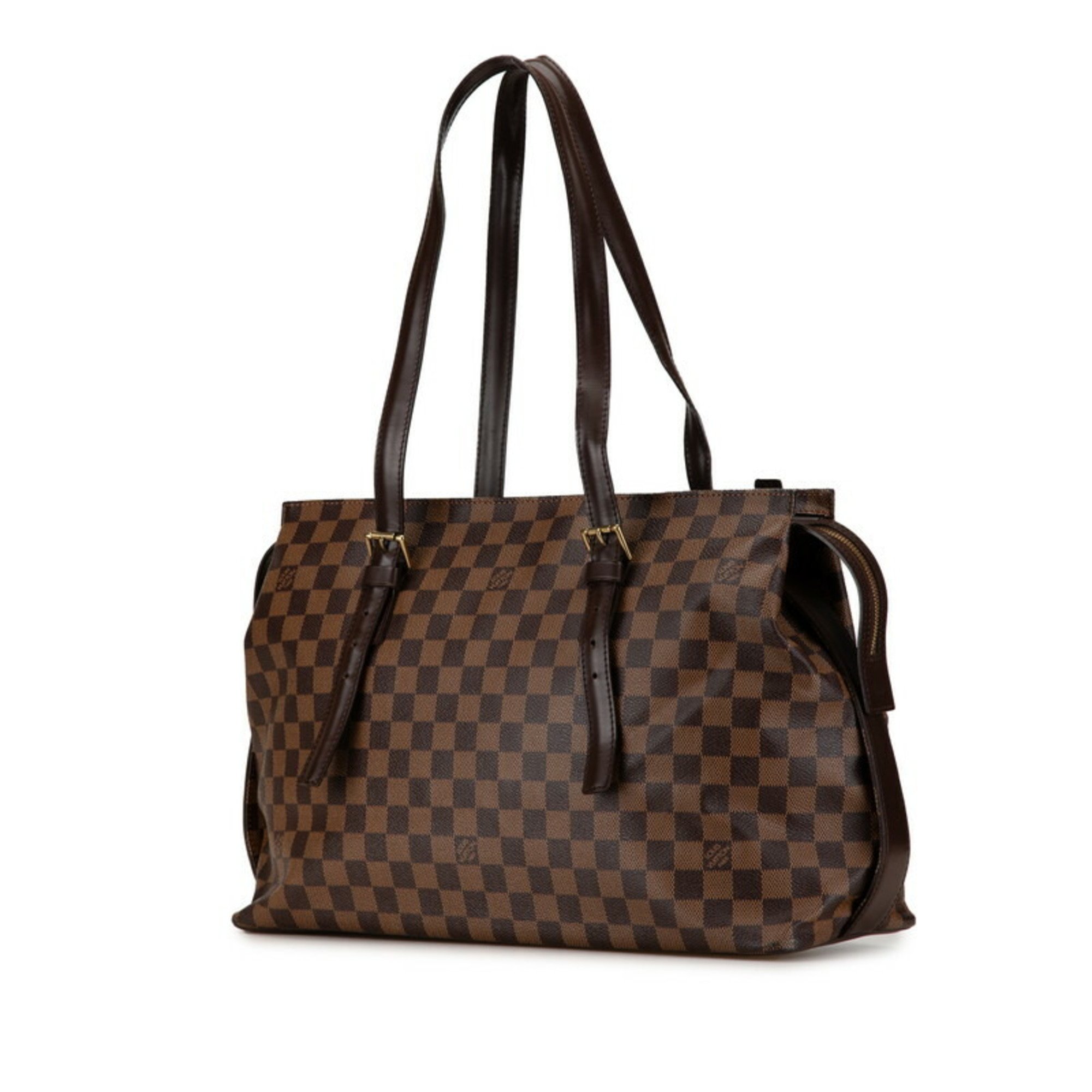 Louis Vuitton Damier Chelsea Tote Bag Shoulder N51119 Brown PVC Leather Women's LOUIS VUITTON