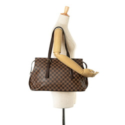 Louis Vuitton Damier Chelsea Tote Bag Shoulder N51119 Brown PVC Leather Women's LOUIS VUITTON