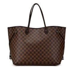 Louis Vuitton Damier Neverfull GM Handbag Tote Bag N41357 Brown PVC Leather Women's LOUIS VUITTON