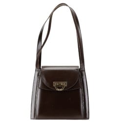 Celine Double Flap Tote Bag Shoulder Brown Leather Women's CELINE