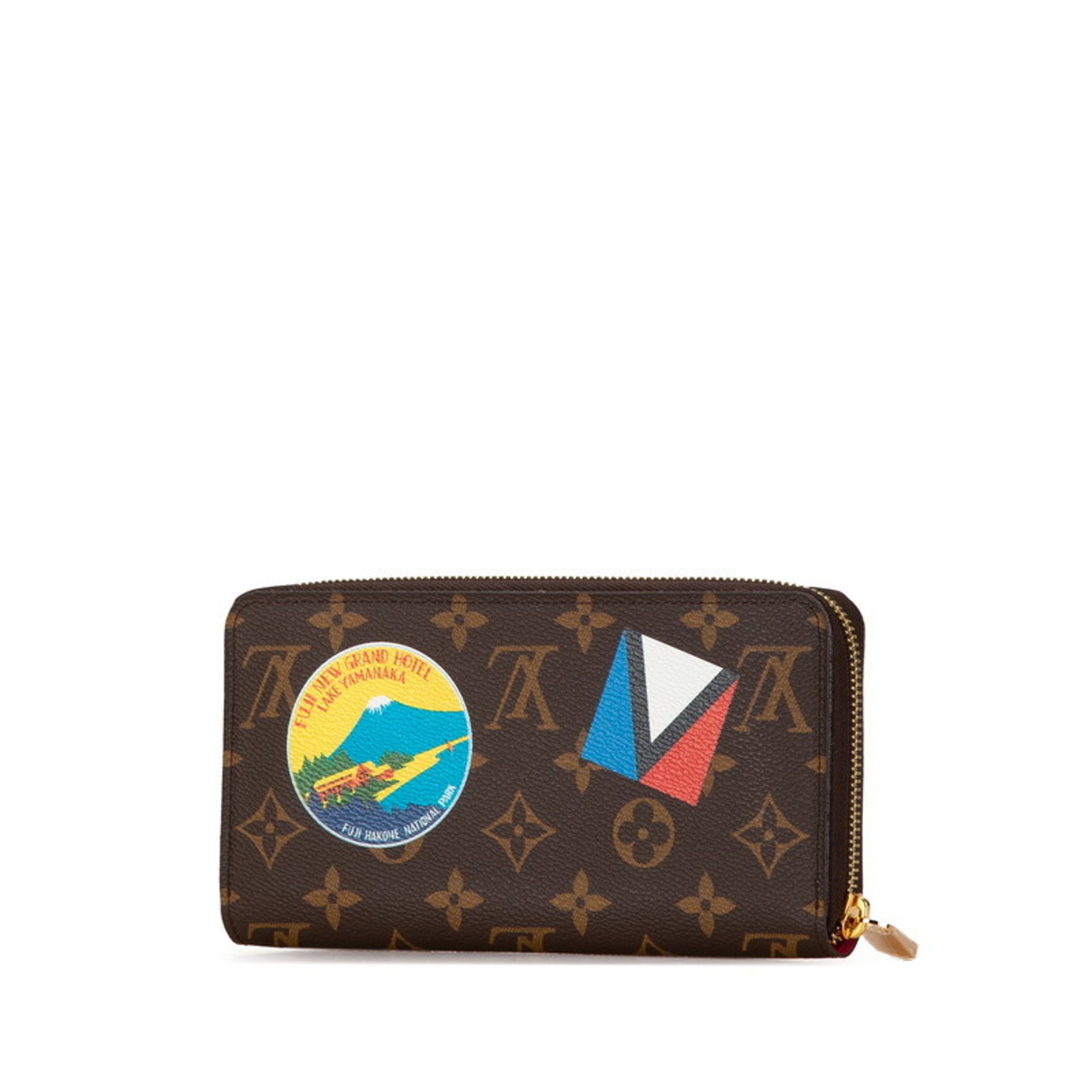 Louis Vuitton Monogram Vivienne TYO Patch Round Long Wallet M41895 Brown PVC Leather Women's LOUIS VUITTON