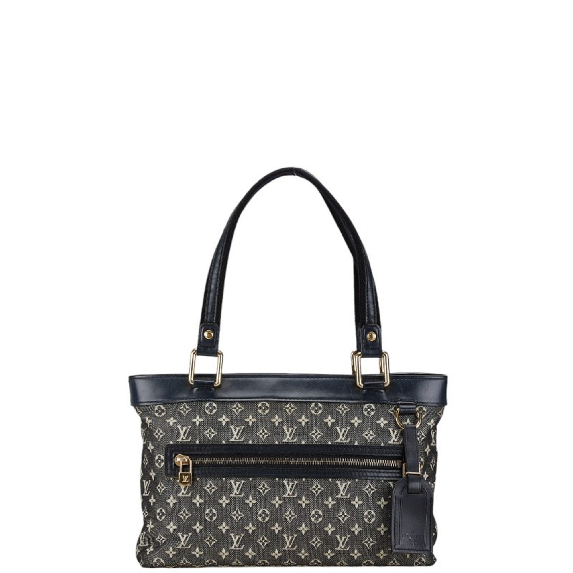 Louis Vuitton Monogram Lucille PM Handbag Tote Bag M92682 Black Canvas Leather Women's LOUIS VUITTON