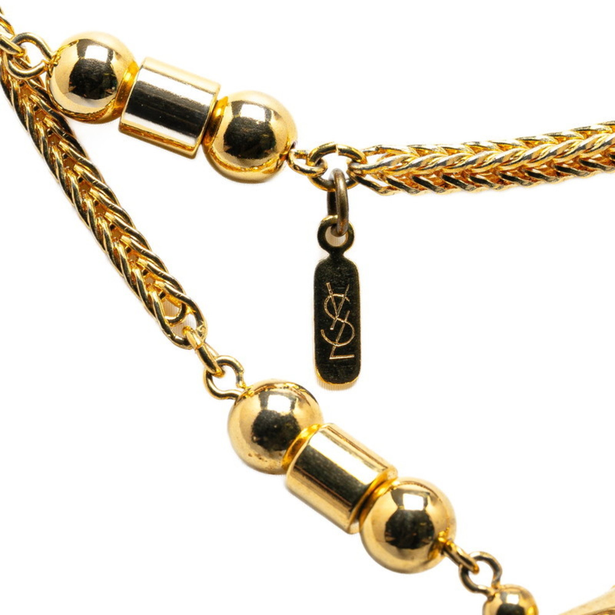 Yves Saint Laurent Necklace Gold Plated Women's YVES SAINT LAURENT