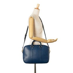 Gucci Diamante Bag Shoulder 344357 Blue Leather Women's GUCCI