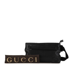 Gucci Interlocking G Soho Shoulder Bag Body 322827 Black Leather Women's GUCCI