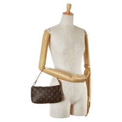 Louis Vuitton Monogram Pochette Accessoires Shoulder Bag Pouch M51980 Brown PVC Leather Women's LOUIS VUITTON