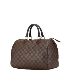 Louis Vuitton Damier Speedy 30 Handbag N41262 Brown PVC Leather Women's LOUIS VUITTON