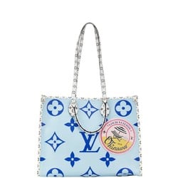 Louis Vuitton 19SS Monogram Giant Resort Hawaii On the Go GM Limited Tote Bag M44683 Blue White PVC Women's LOUIS VUITTON