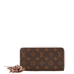 Louis Vuitton Monogram Tassel Round Long Wallet M62403 Rose Ballerine Brown PVC Leather Women's LOUIS VUITTON