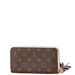 Louis Vuitton Monogram Tassel Round Long Wallet M62403 Rose Ballerine Brown PVC Leather Women's LOUIS VUITTON