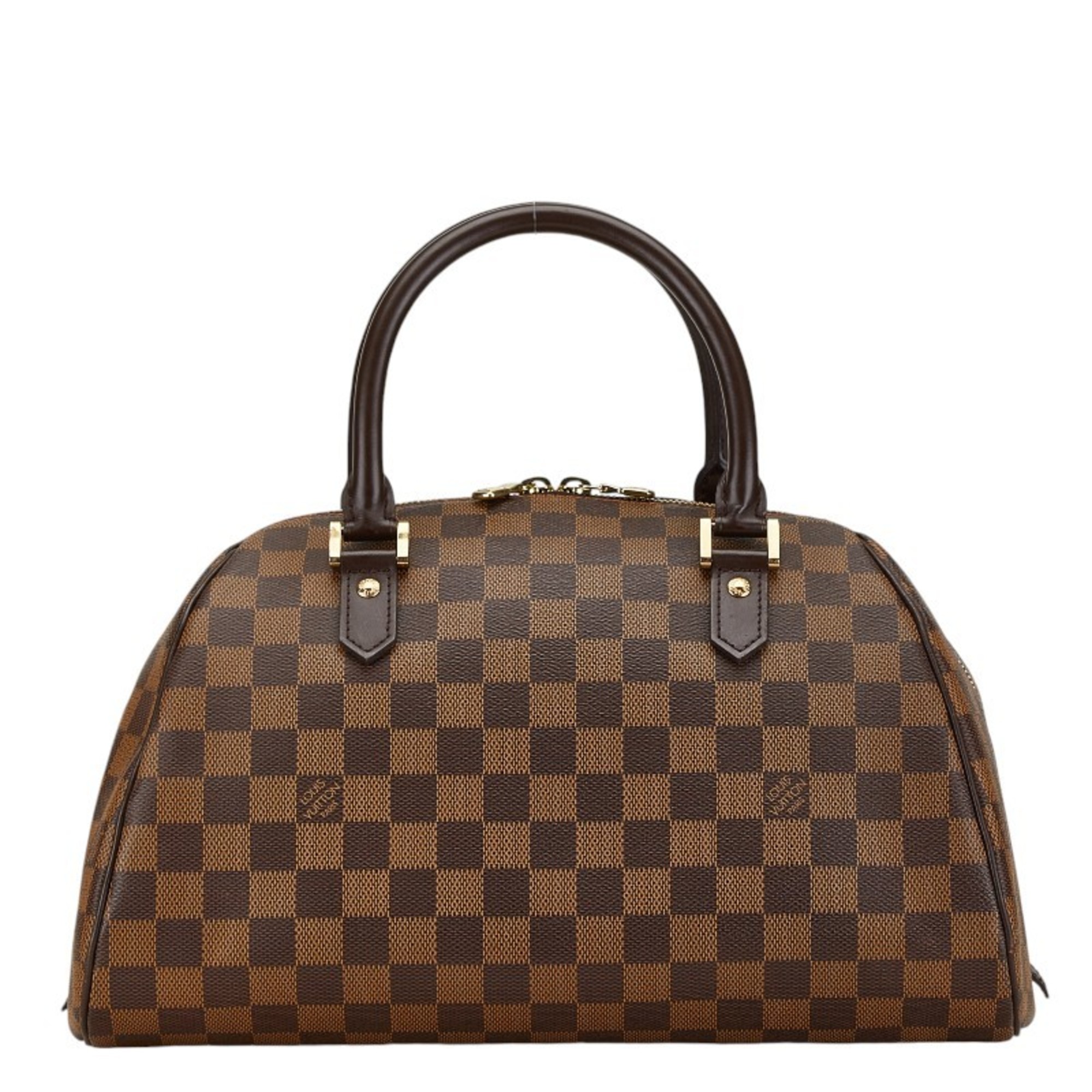 Louis Vuitton Damier Rivera MM Handbag Boston Bag N41434 Brown PVC Leather Women's LOUIS VUITTON