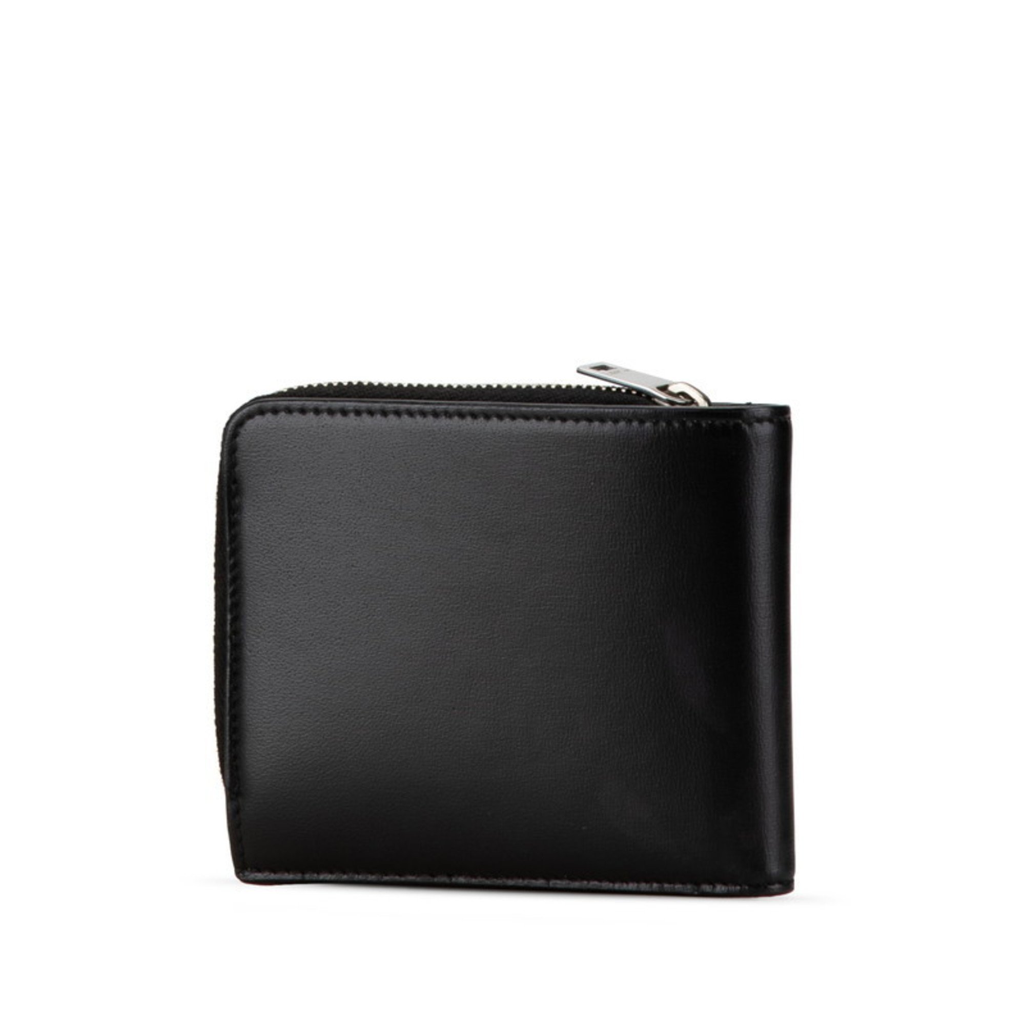 Saint Laurent Tiny Monogram East West Wallet Bi-fold 644587 Black Leather Men's SAINT LAURENT