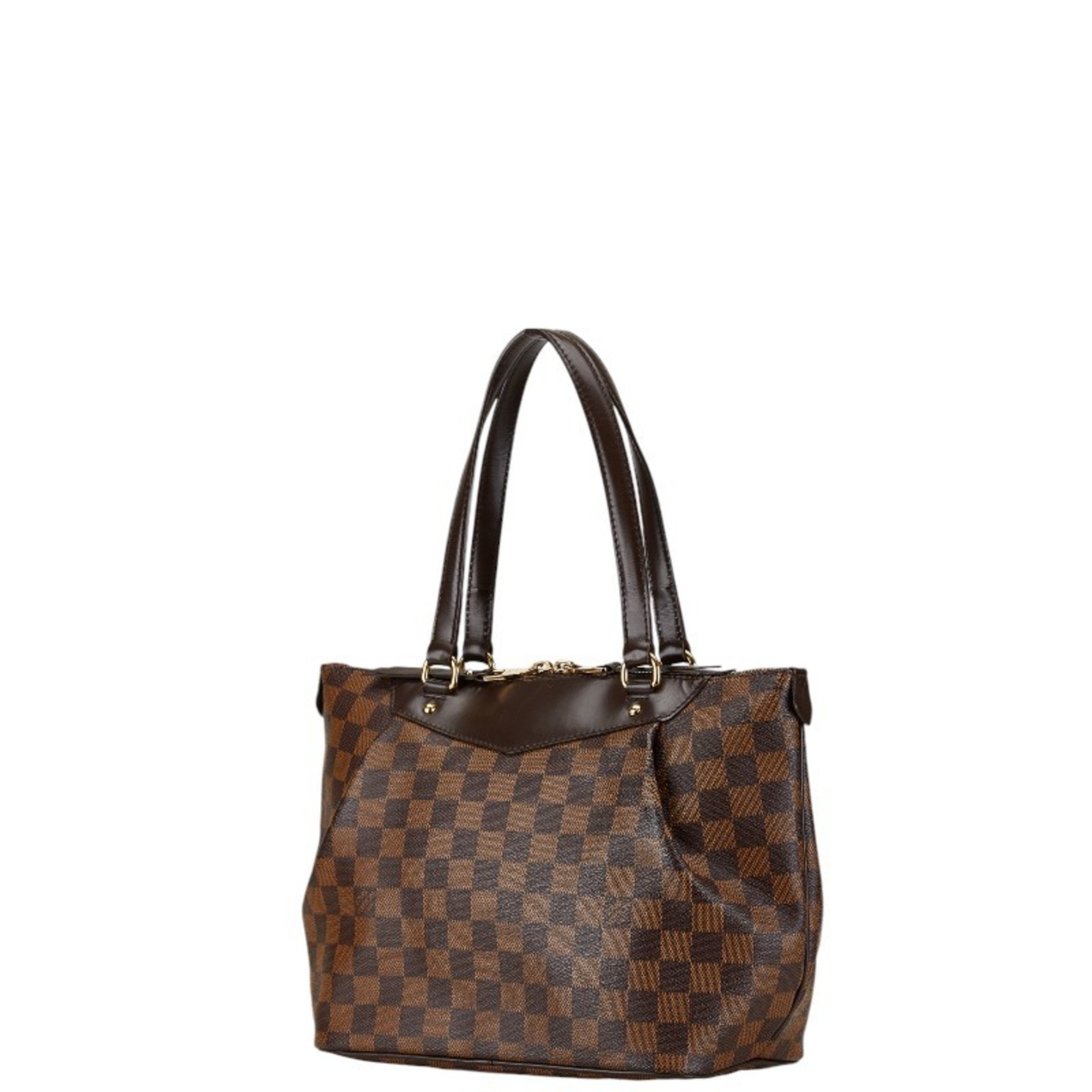 Louis Vuitton Damier Westminster PM Handbag N41102 Brown PVC Leather Women's LOUIS VUITTON