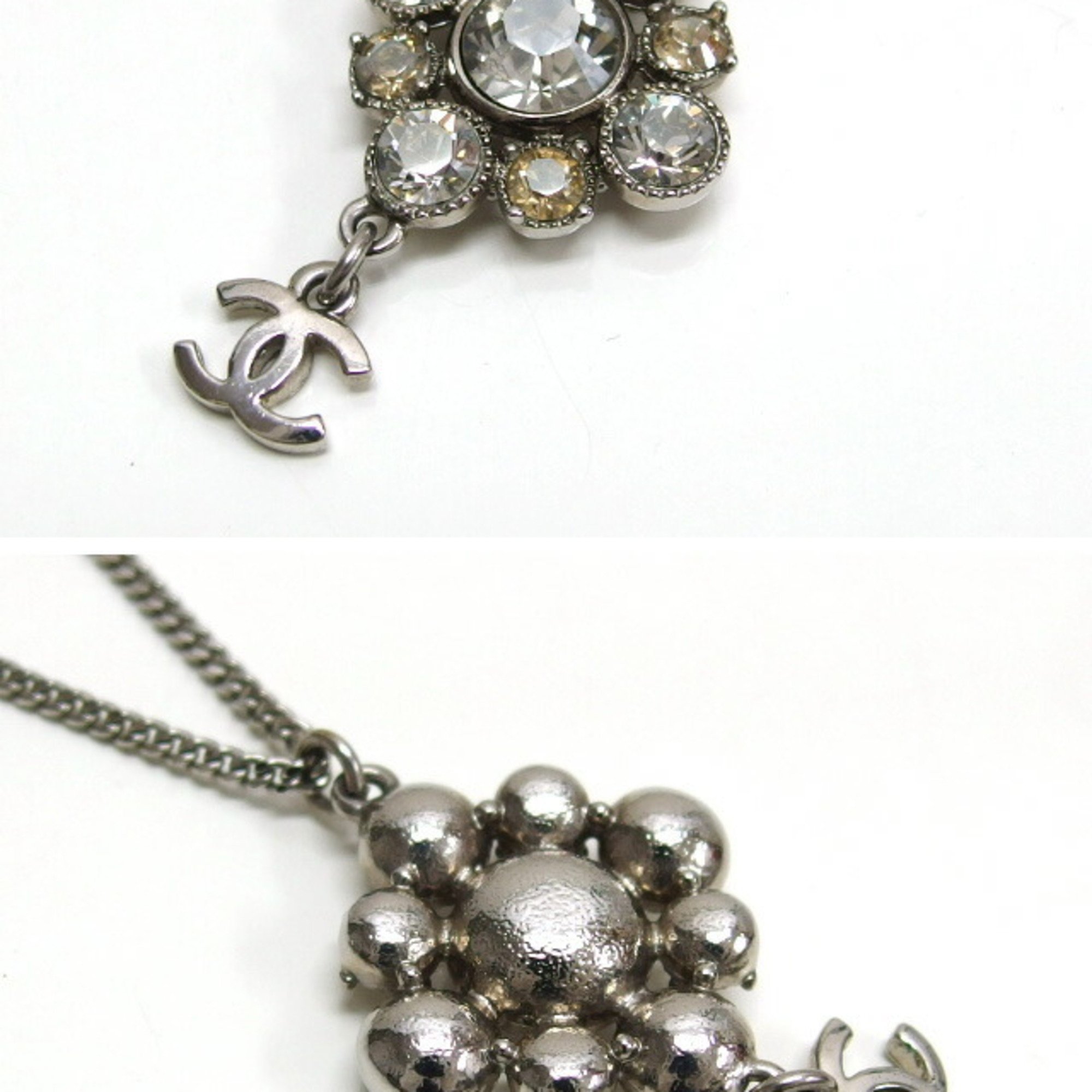 Chanel Flower Motif Coco Mark Necklace 10V