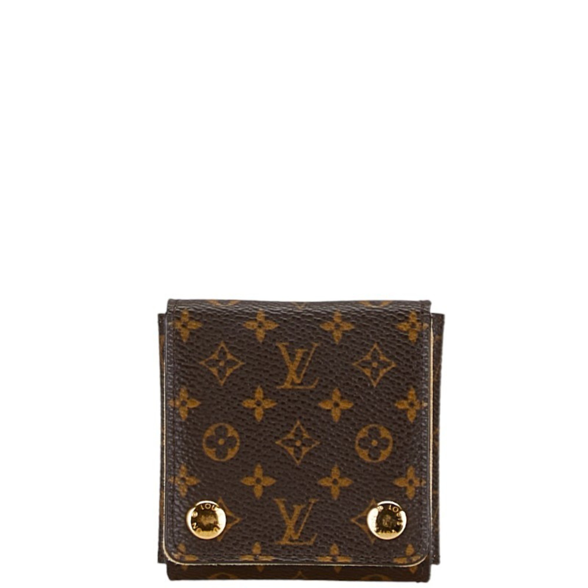 Louis Vuitton Monogram Case Brown PVC Leather Women's LOUIS VUITTON