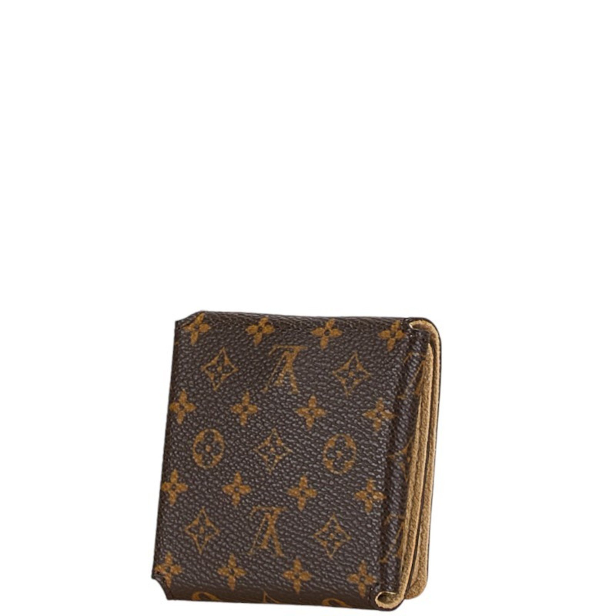 Louis Vuitton Monogram Case Brown PVC Leather Women's LOUIS VUITTON