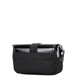 Prada Pochette Shoulder Bag 1BD295 Black Nylon Leather Women's PRADA