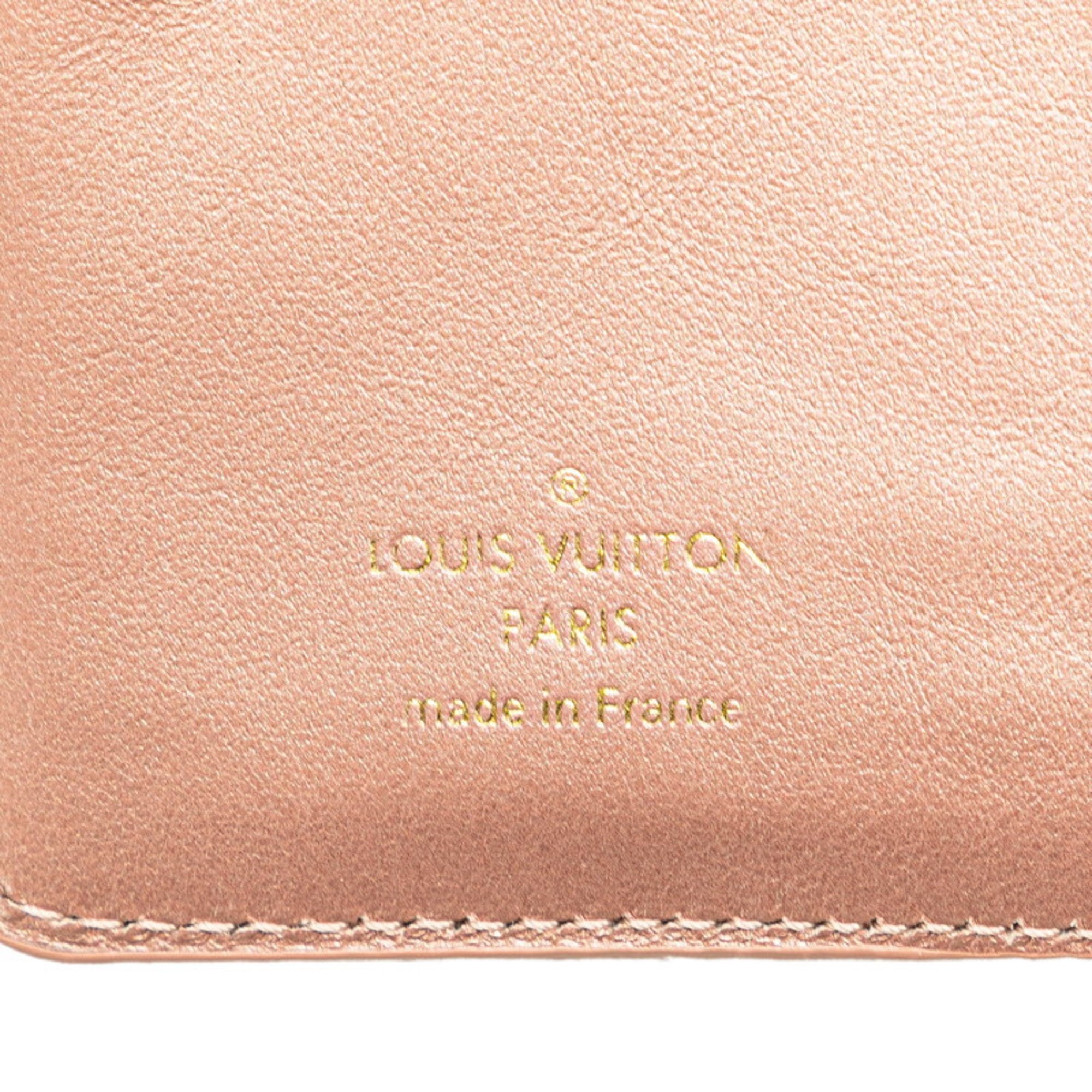 Louis Vuitton Monogram Portefeuille Lou Long Wallet M81996 Rose Gold Pink Leather Women's LOUIS VUITTON