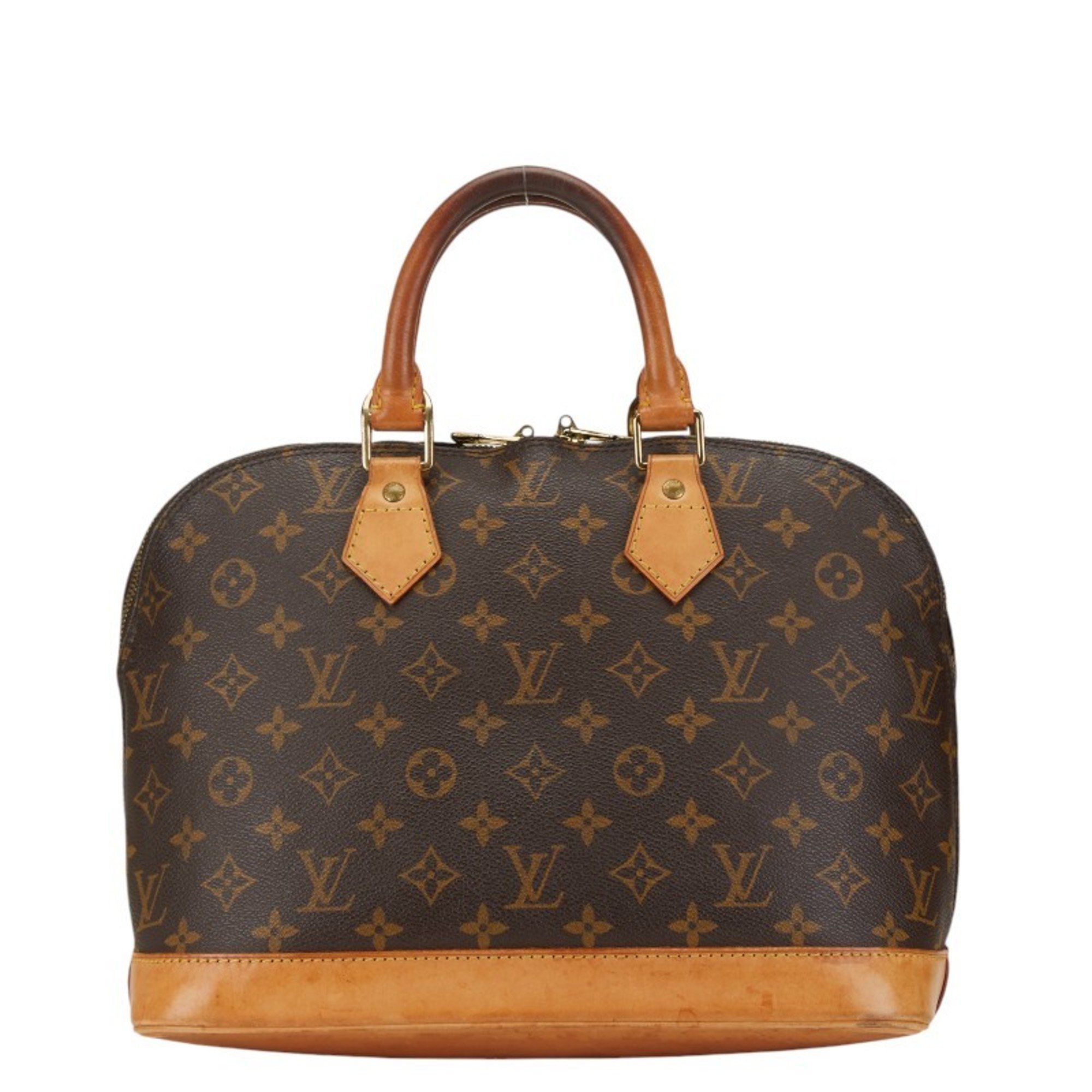 Louis Vuitton Monogram Alma PM Handbag M51130 Brown PVC Leather Women's LOUIS VUITTON