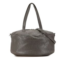 Balenciaga Air Hobo Boston Bag Shoulder Grey Leather Women's BALENCIAGA