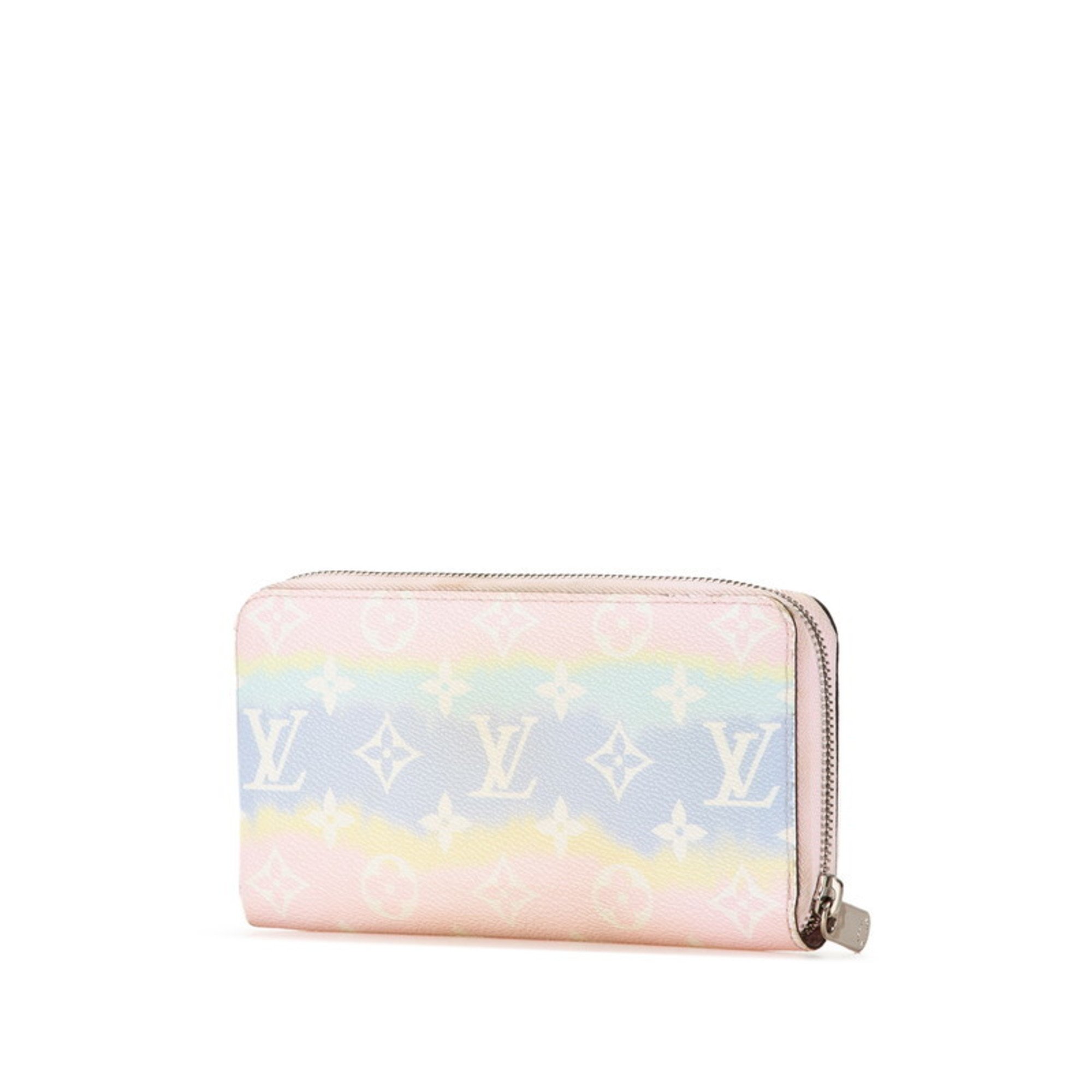 Louis Vuitton LV Escar Zippy Wallet Round Long M69110 Pink Multicolor PVC Leather Women's LOUIS VUITTON