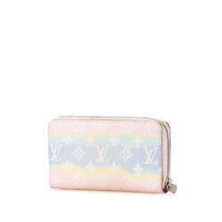 Louis Vuitton LV Escar Zippy Wallet Round Long M69110 Pink Multicolor PVC Leather Women's LOUIS VUITTON