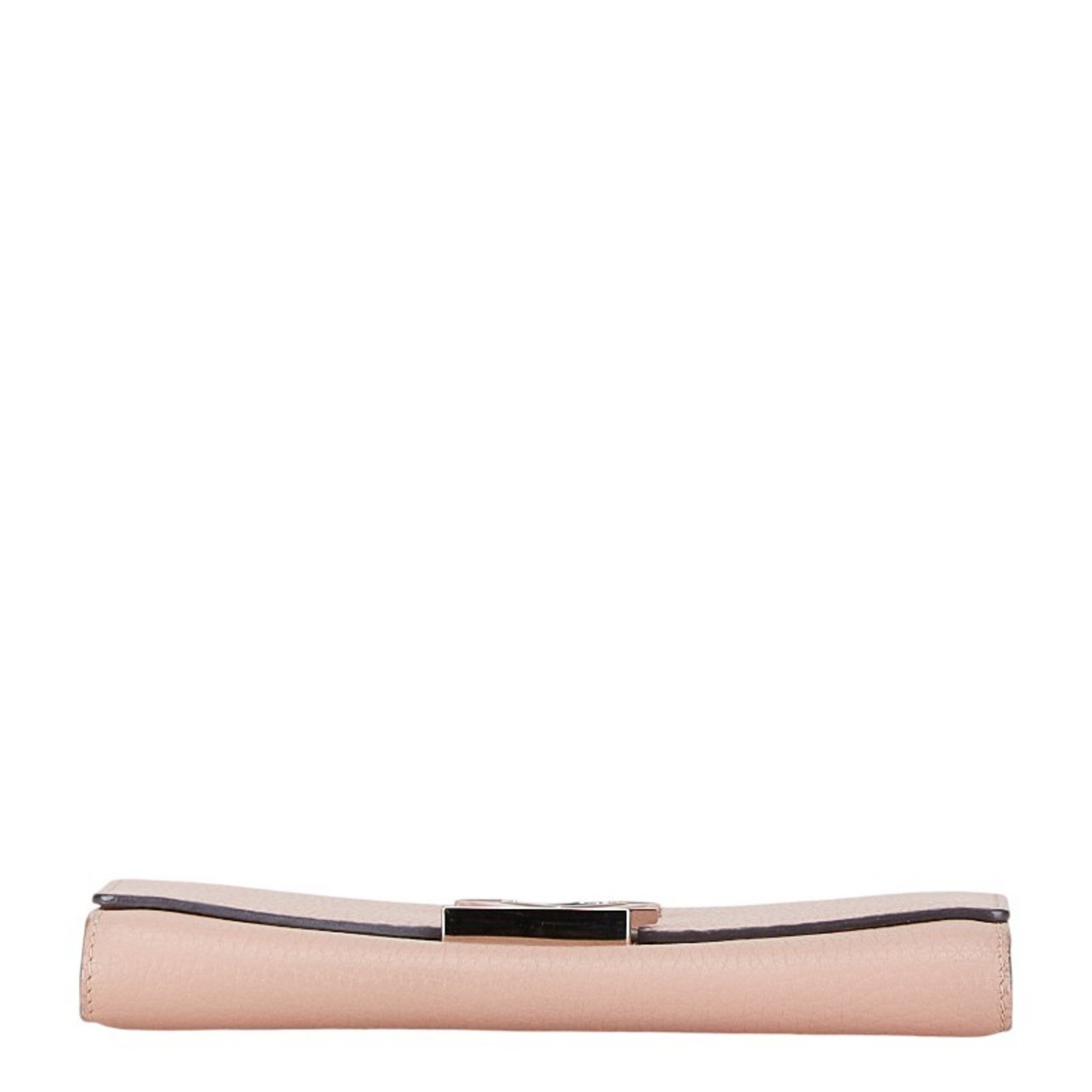 Louis Vuitton Portefeuille Capucines Long Wallet M61250 Pink Leather Women's LOUIS VUITTON