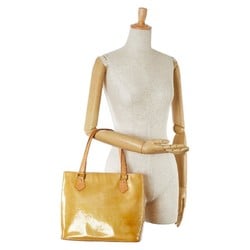 Louis Vuitton Monogram Vernis Houston Tote Bag Shoulder M91054 Rose Yellow PVC Leather Women's LOUIS VUITTON