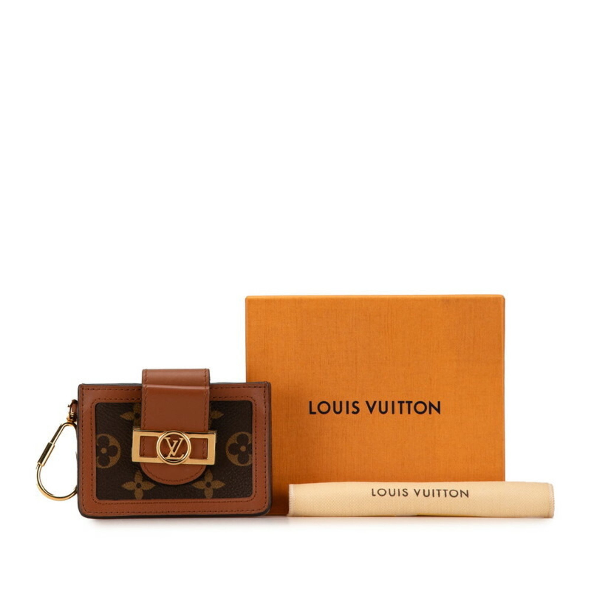 Louis Vuitton Monogram Reverse Dauphine Multicart Card Case M68751 Brown PVC Leather Women's LOUIS VUITTON