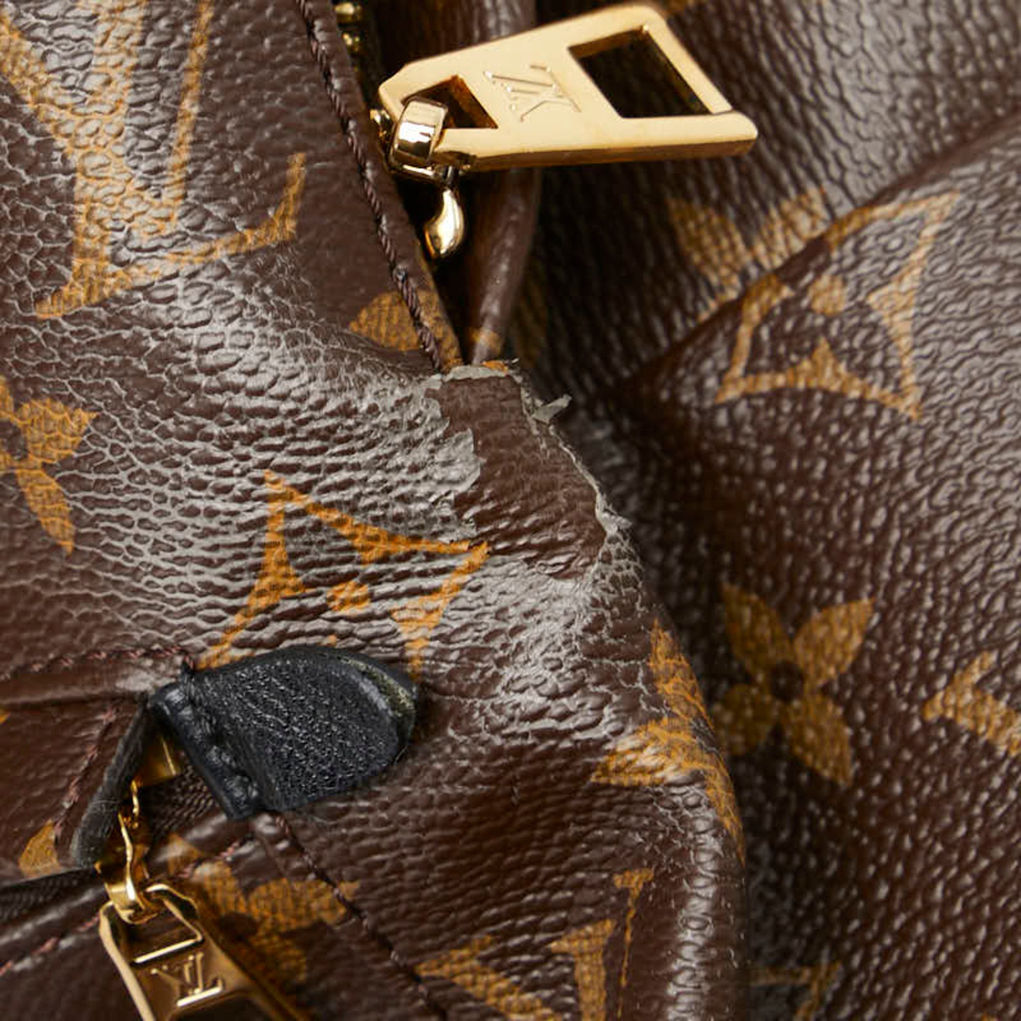 Louis Vuitton Monogram Palm Springs MM Backpack M41561 Brown PVC Leather Women's LOUIS VUITTON