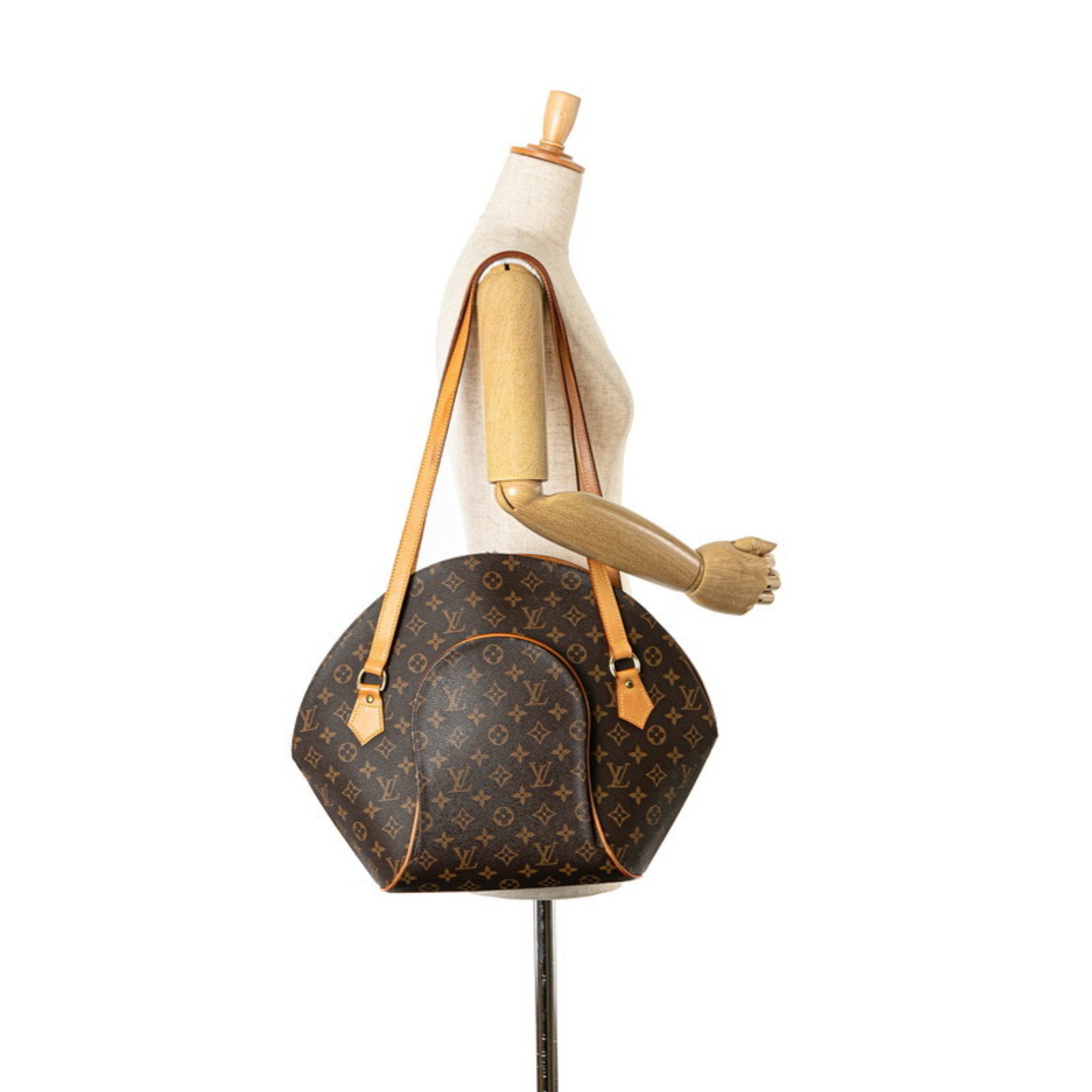 Louis Vuitton Monogram Ellipse Tote Bag Shoulder M51128 Brown PVC Leather Women's LOUIS VUITTON