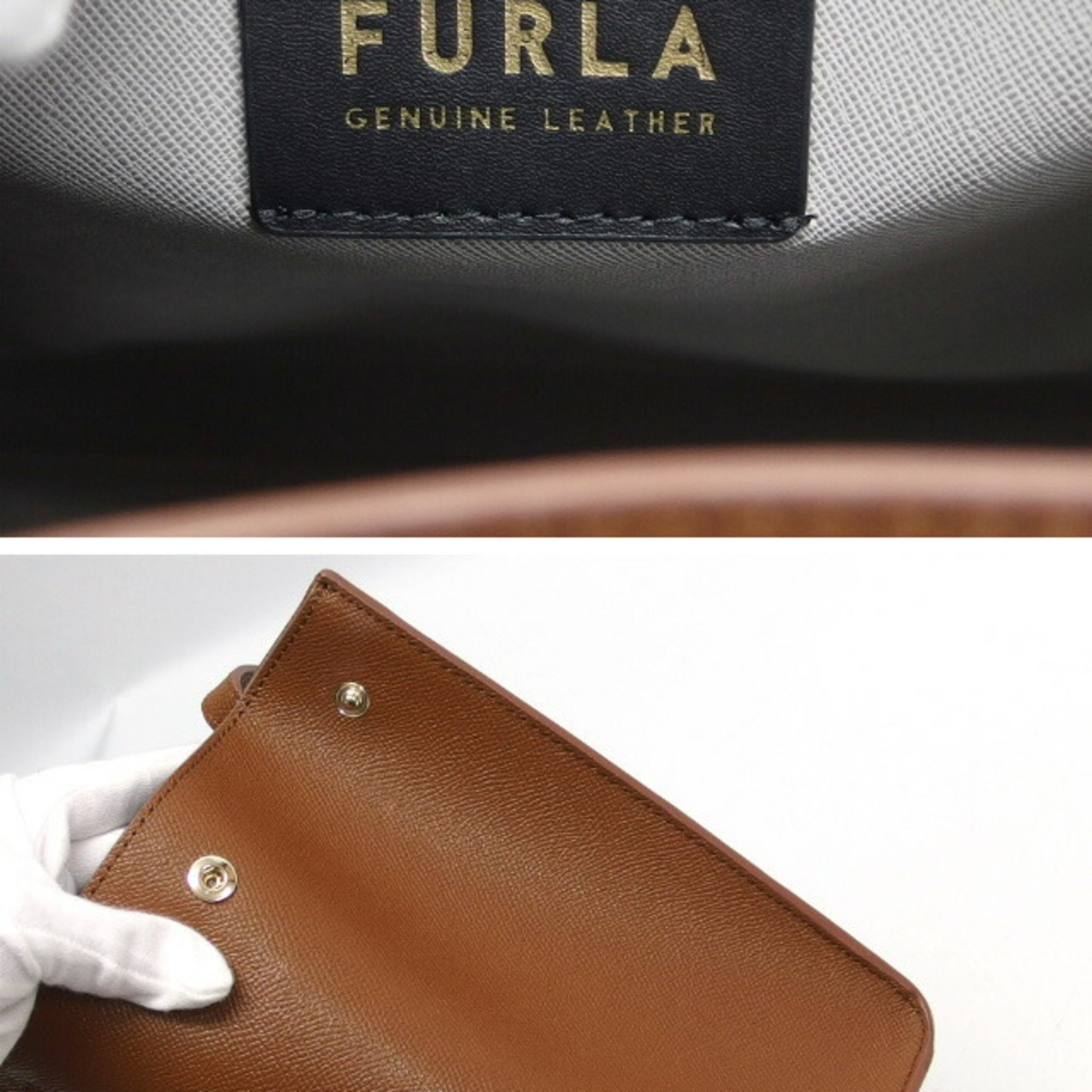 Furla Sophia M shoulder tote bag brown