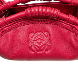 LOEWE Anagram Nappa Aire Coin Case Pink Lambskin Women's