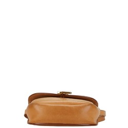 YSL Kaia shoulder bag, beige leather, women's, SAINT LAURENT