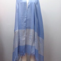 Chanel Coco Mark Large Scarf Light Blue