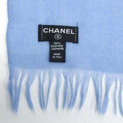 Chanel Coco Mark Large Scarf Light Blue