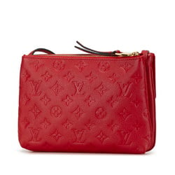 Louis Vuitton Monogram Empreinte Twice Shoulder Bag M50259 Cerise Red PVC Leather Women's LOUIS VUITTON