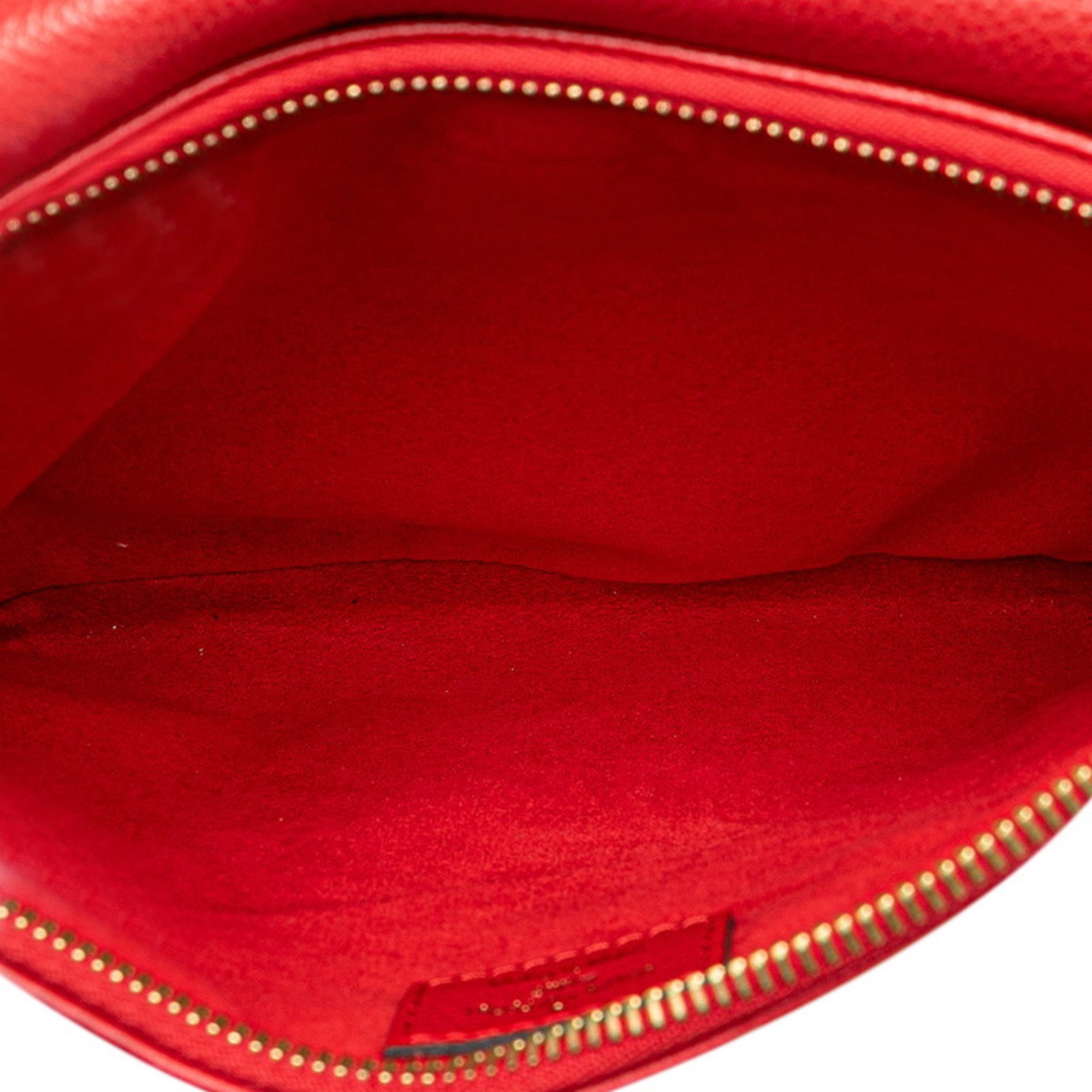 Louis Vuitton Monogram Empreinte Twice Shoulder Bag M50259 Cerise Red PVC Leather Women's LOUIS VUITTON