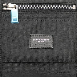 Saint Laurent Paisley Velcro Tri-fold Wallet Black Nylon Women's SAINT LAURENT