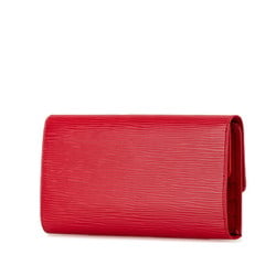 Louis Vuitton Epi Portresor International Long Wallet M6338E Red Leather Women's LOUIS VUITTON