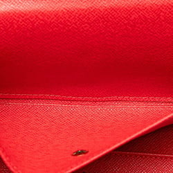 Louis Vuitton Epi Portresor International Long Wallet M6338E Red Leather Women's LOUIS VUITTON