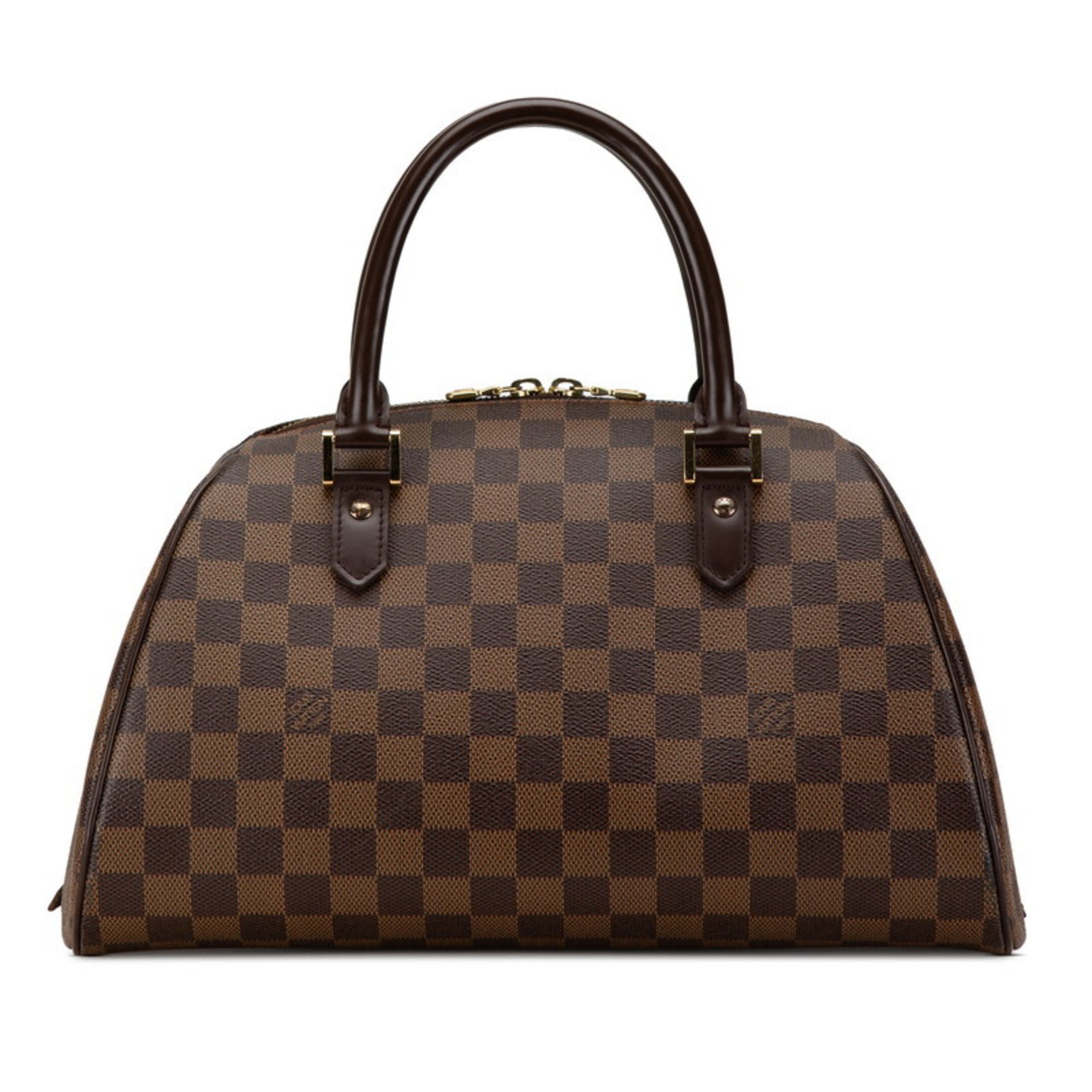 Louis Vuitton Damier Rivera MM Handbag N41434 Brown PVC Leather Women's LOUIS VUITTON