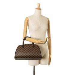 Louis Vuitton Damier Rivera MM Handbag N41434 Brown PVC Leather Women's LOUIS VUITTON