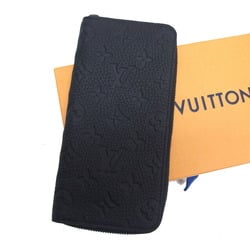 Louis Vuitton Monogram Empreinte Taurillon Vertical Long Wallet Black