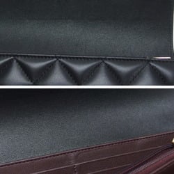 Chanel Matelasse Flap Long Wallet Coco Mark Lambskin Black