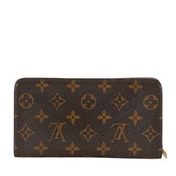 Louis Vuitton Monogram Porto Monnaie Zip Round Long Wallet M61727 Brown PVC Leather Women's LOUIS VUITTON