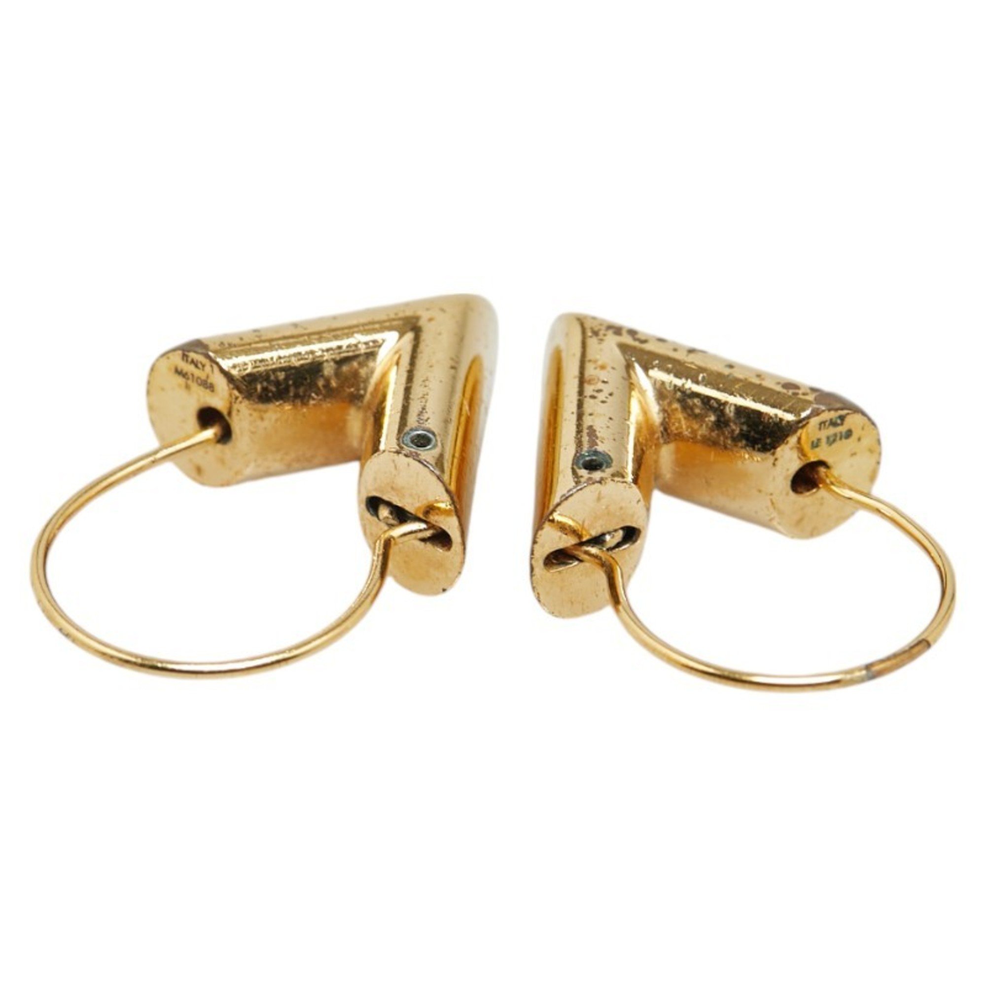 Louis Vuitton Essential V Earrings M61088 Gold Plated Women's LOUIS VUITTON