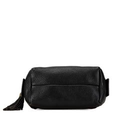 Gucci Interlocking G Soho Pouch 308636 Black Leather Women's GUCCI