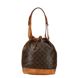 Louis Vuitton Monogram Noe Shoulder Bag M42224 Brown PVC Leather Women's LOUIS VUITTON